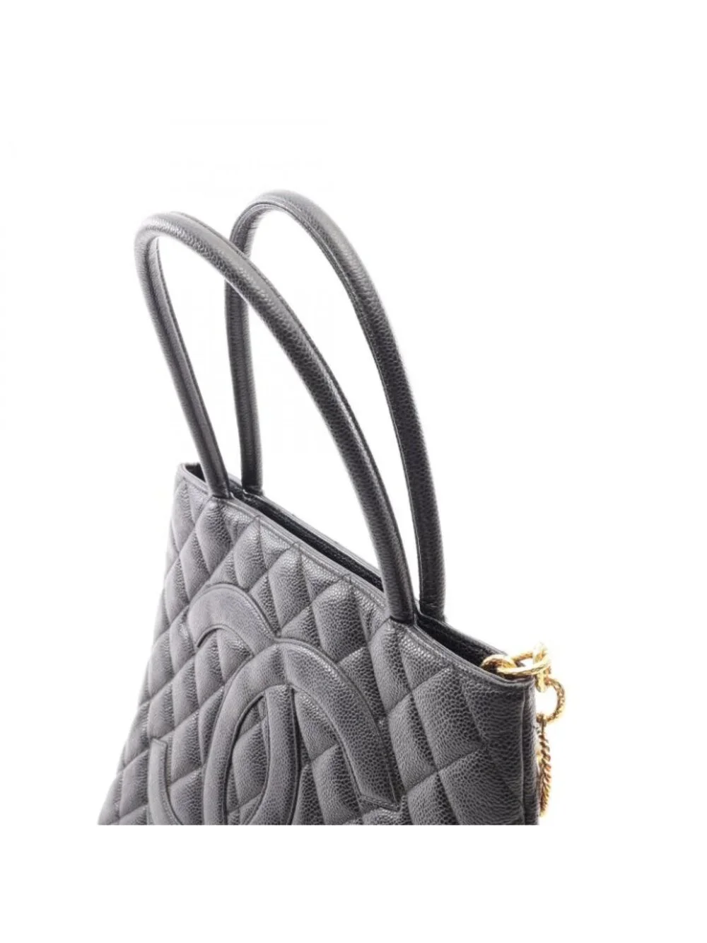 Chanel Tote Bag Reissue Black Caviar Leather